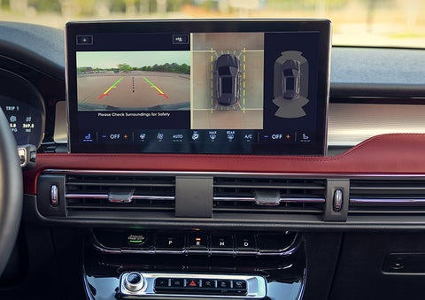 The large center touchscreen of a 2023 Lincoln Corsair® SUV is shown. | John Vance Auto Group in Guthrie OK