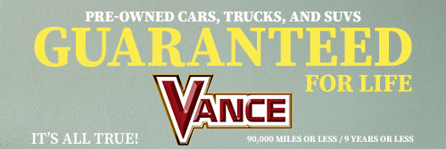 Pre-Owned cars, trucks, and SUVs, guaranteed for life at John Vance Auto Group in Guthrie OK