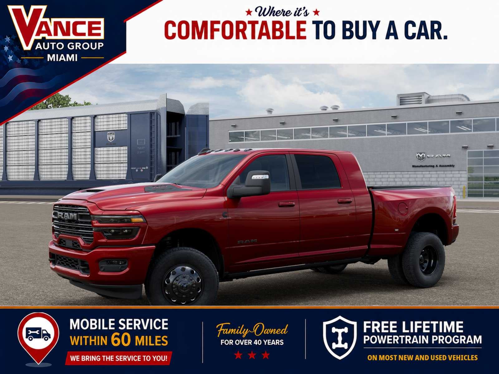 2027 RAM Ram 3500 RAM 3500 LARAMIE MEGA CAB 4X4 6'4' BOX