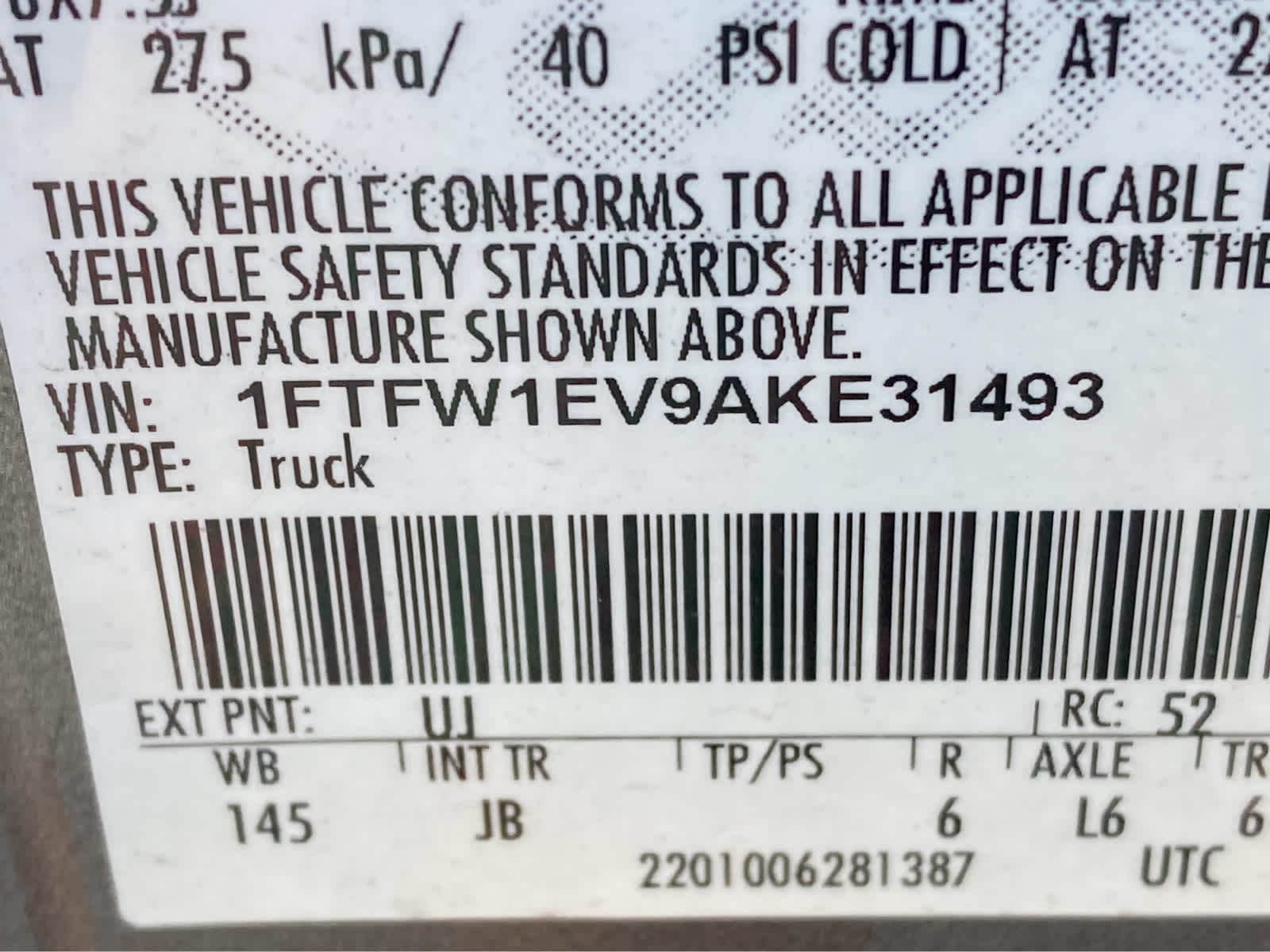 2010 Ford F-150 FX4